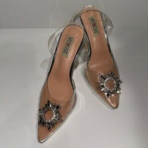 Wet Kiss Cinderella Slingback Pumps